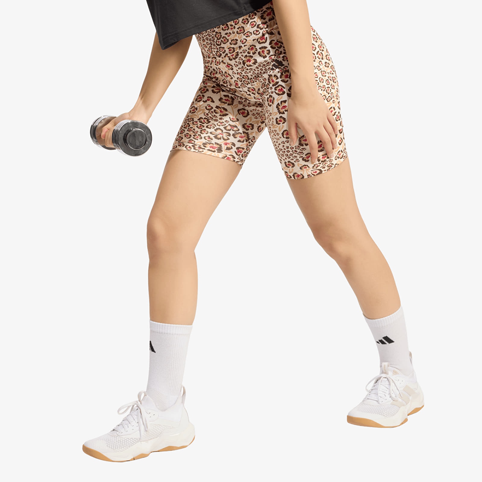 Shorts adidas x Farm Rio Bike Shorts Ecru Tint/ Shadow Brown/ Multicolor