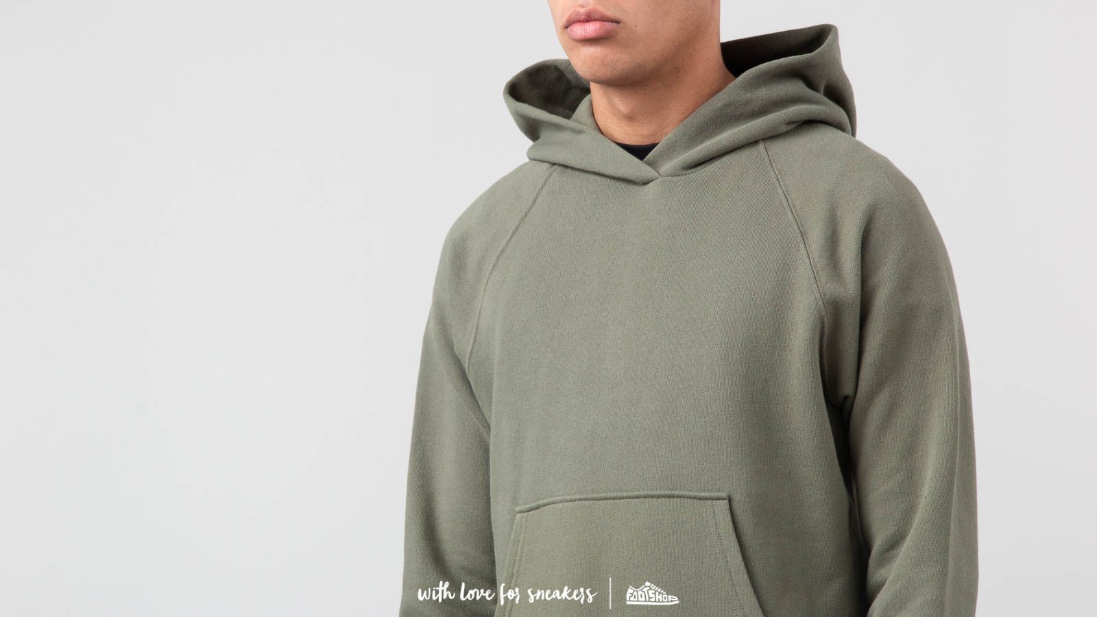 Hoodies and sweatshirts  John Elliott Raglan Hoodie Olive