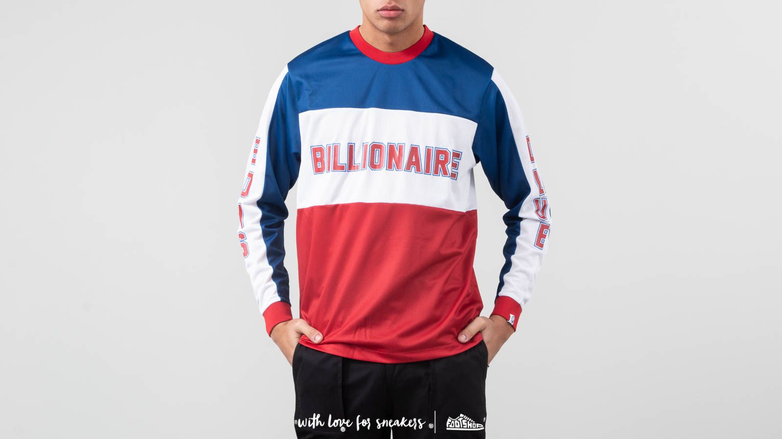 Тениски и ризи Billionaire Boys Club BMX Long Sleeve Tee Blue