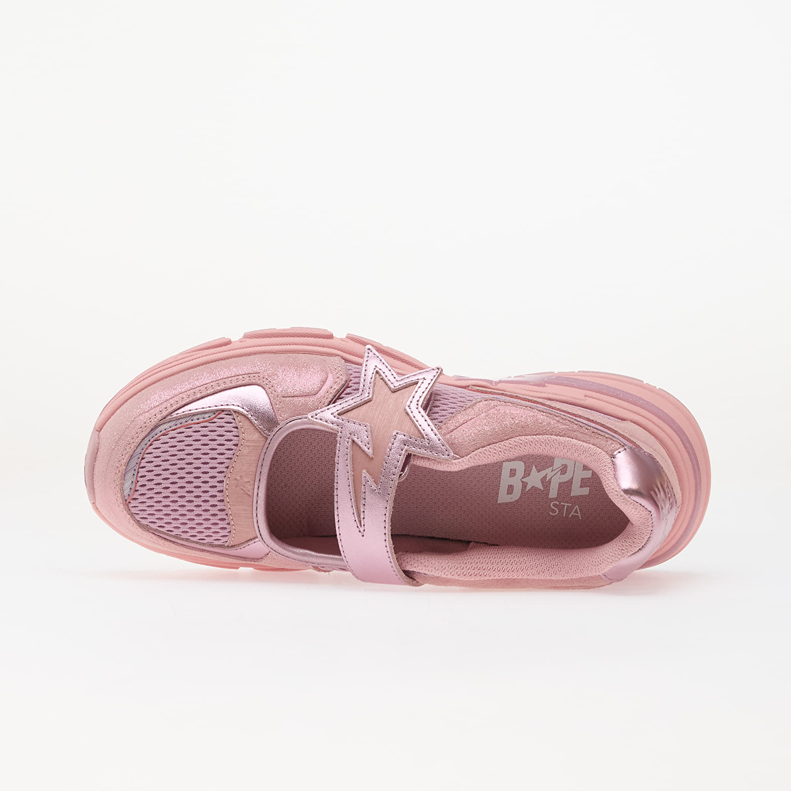 Women's shoes A Bathing Ape Shark Sta Mary Jane 1 Pink