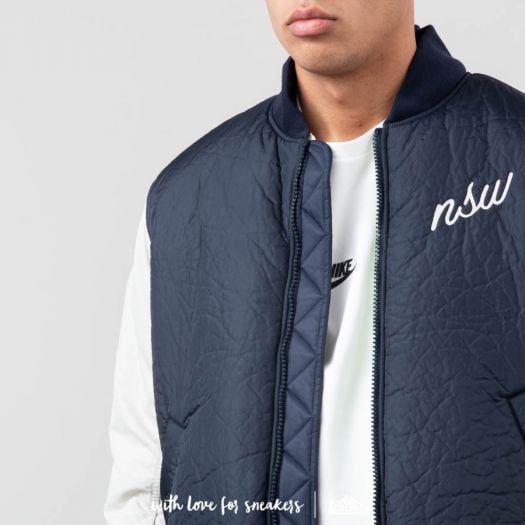 Jackets Nike Sportswear Down Fill Bomber Jacket Blue White Footshop