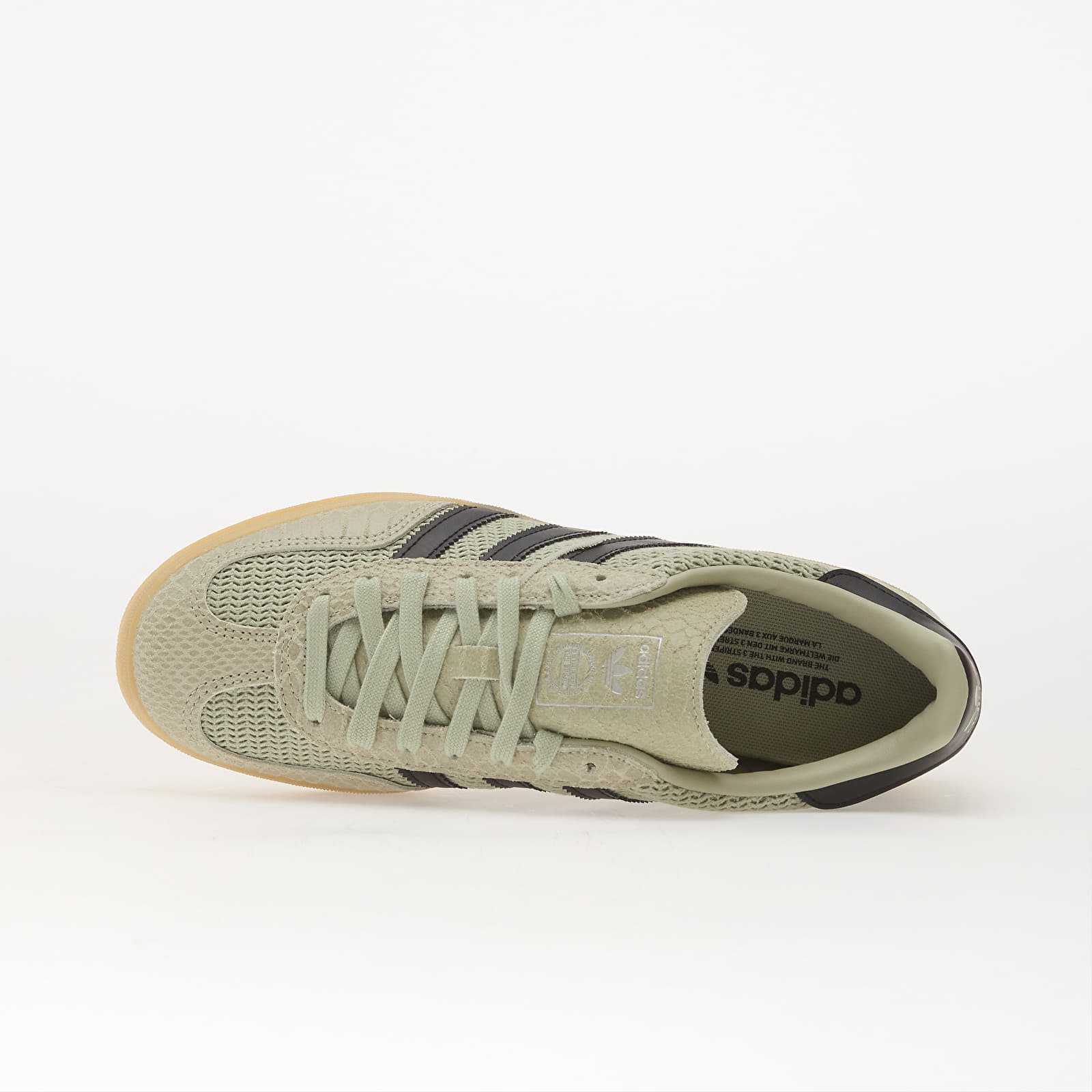 Miesten kengät adidas Gazelle Indoor Halo Green/ Core Black/ Gum4