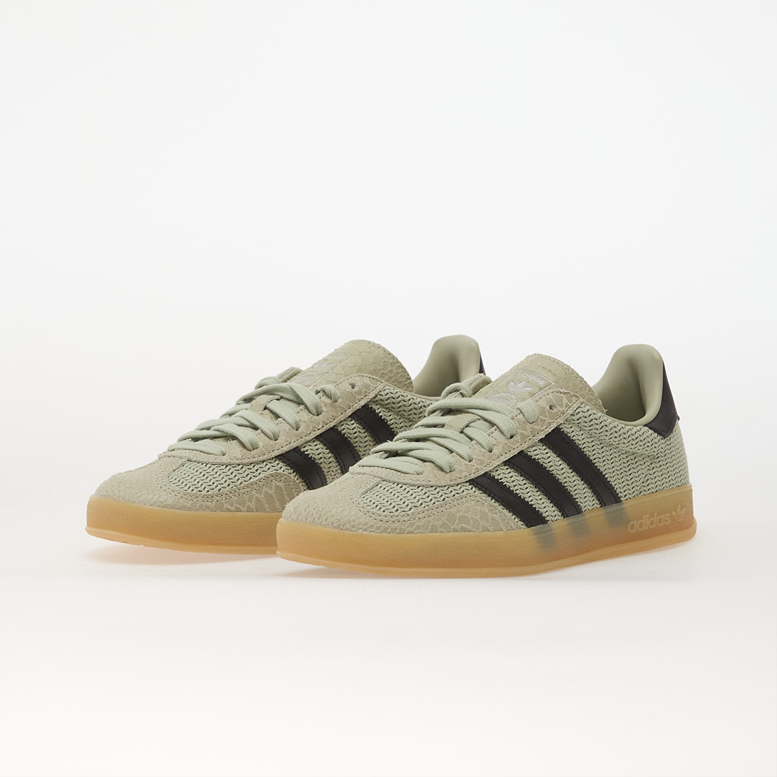 Miesten kengät adidas Gazelle Indoor Halo Green/ Core Black/ Gum4