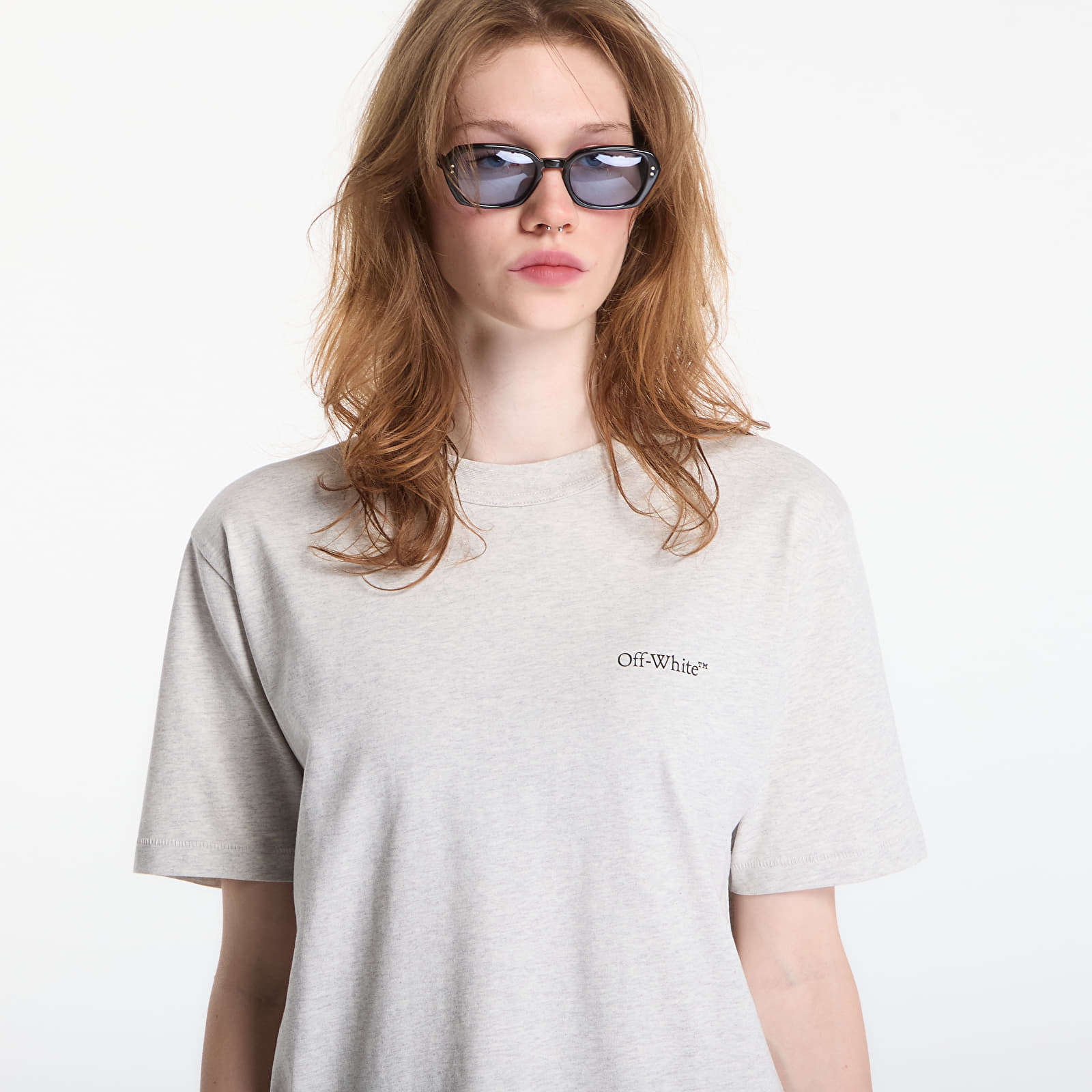 T-shirts Off-White Small Bookish Regular S/S Tee UNISEX Grey