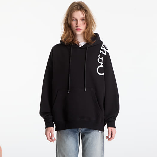 Sweatshirt Off-White Vertical Bookish Skate Hoodie UNISEX Black