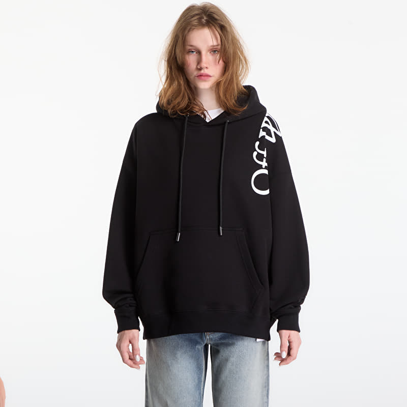 Sweatshirt Off-White Vertical Bookish Skate Hoodie UNISEX Black