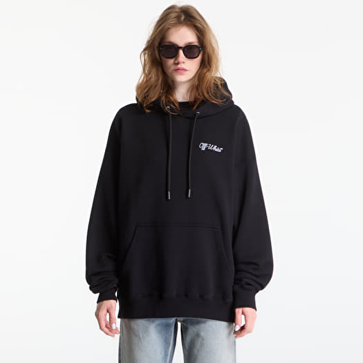 Sweatshirt Off-White Script Logo Skate Hoodie UNISEX Black