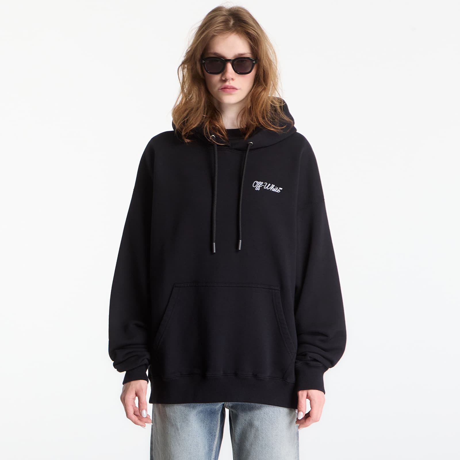 Hoodies and sweatshirts  Off-White Script Logo Skate Hoodie UNISEX Black