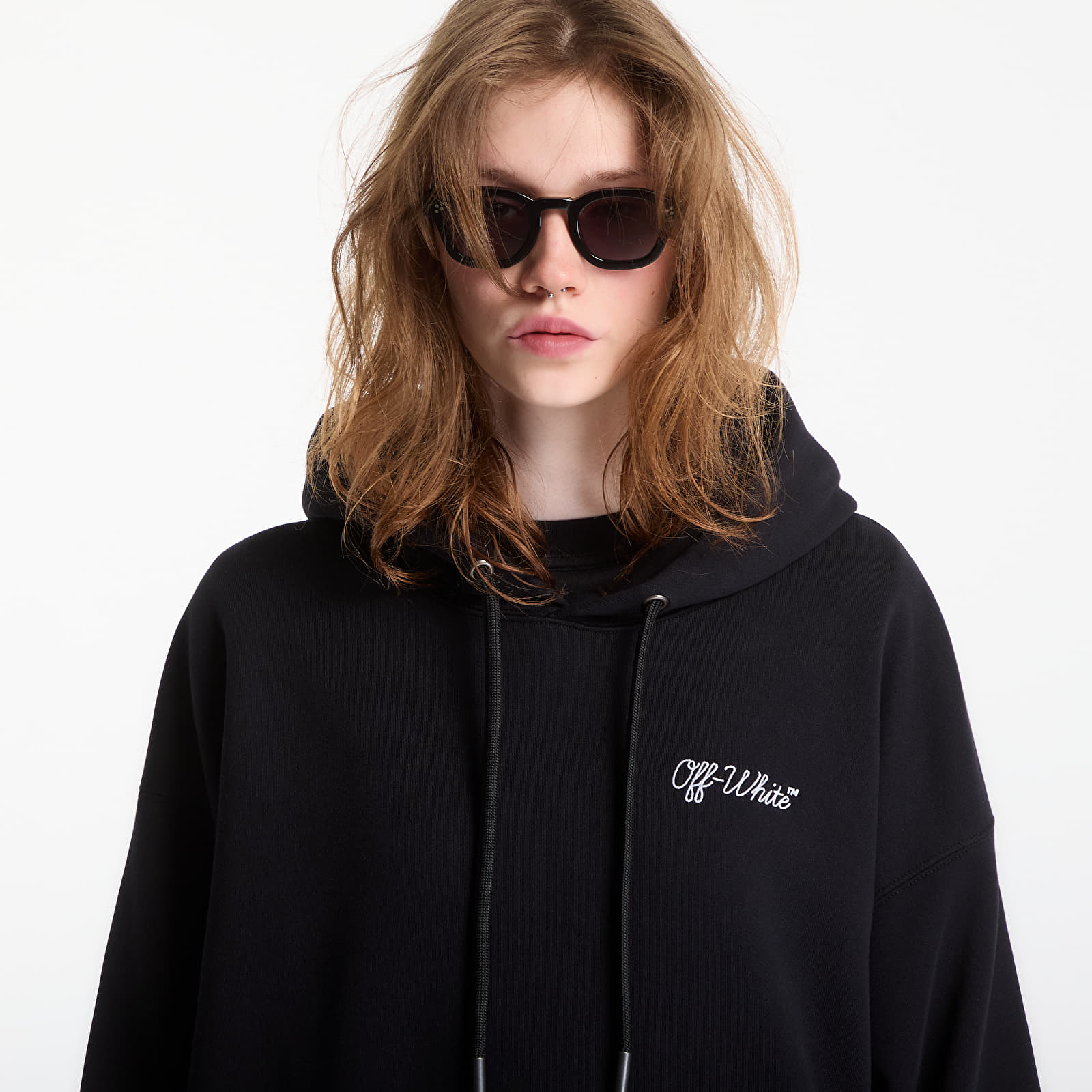 Hoodies and sweatshirts  Off-White Script Logo Skate Hoodie UNISEX Black