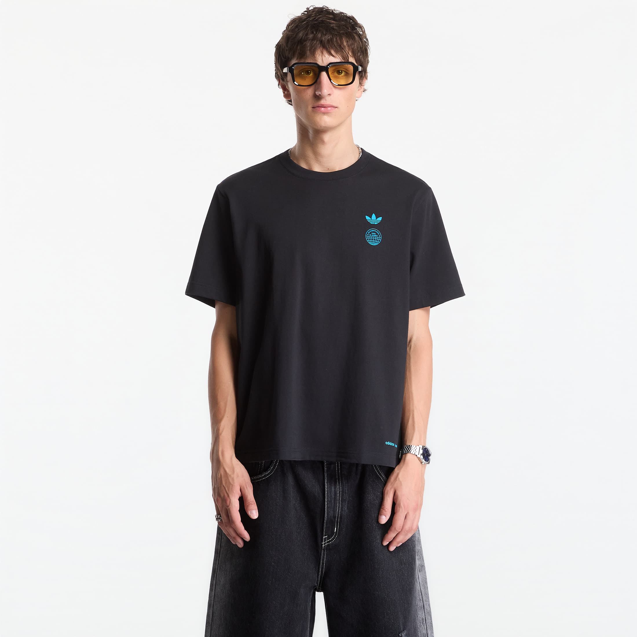 T-shirt adidas x Bad Bunny DTMF Paris Heavyweight Merch Tee UNISEX Black XXL