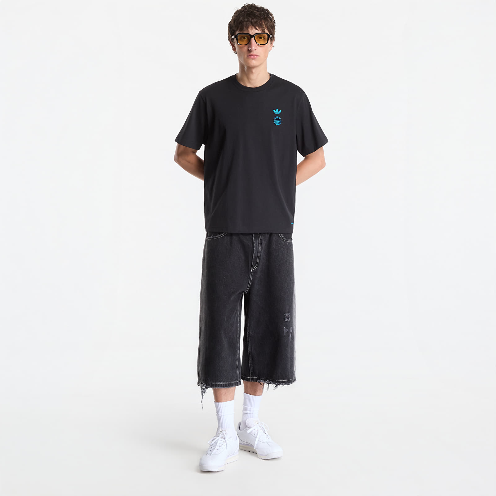 T-Shirts adidas x Bad Bunny DTMF Paris Heavyweight Merch Tee UNISEX Black