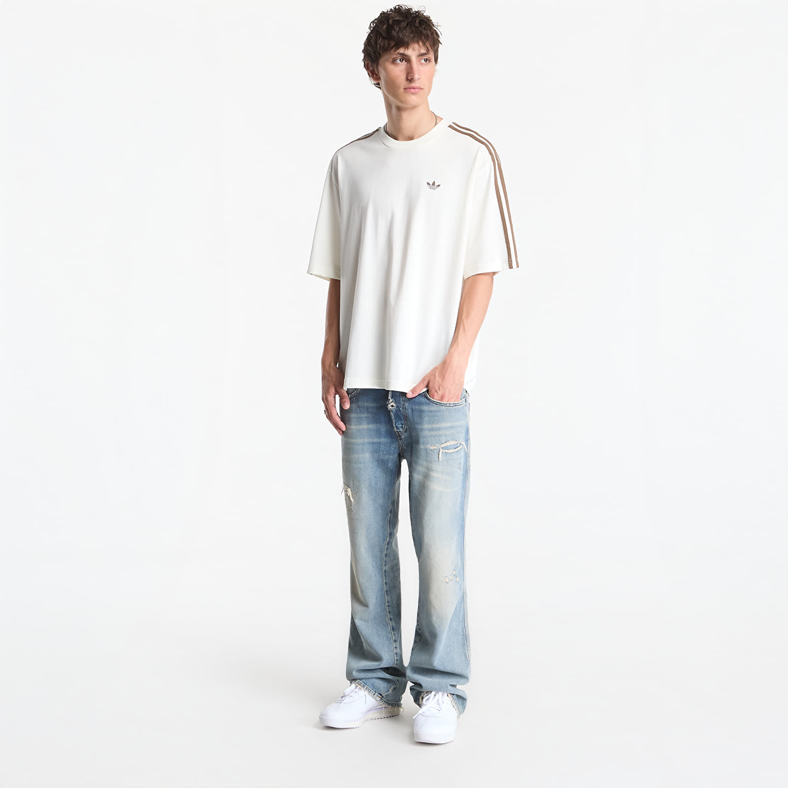 T-shirts adidas Leo Infill T Off White