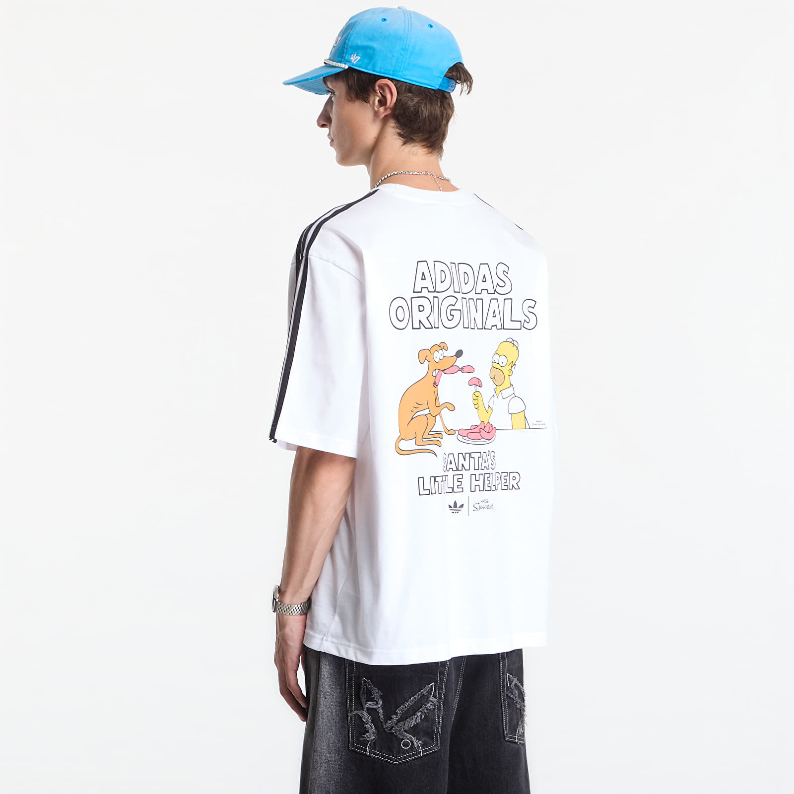 T-shirts adidas Little Santas Helper Graphic Oversized T-shirt White