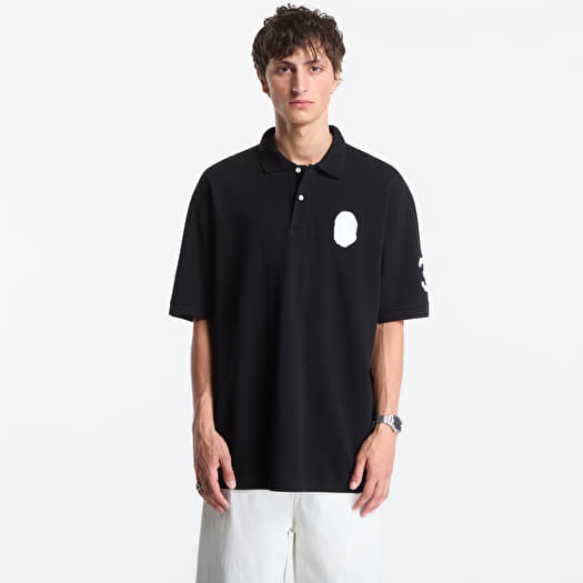 A Bathing Ape Large Ape Head Relaxed Fit Polo UNISEX Black