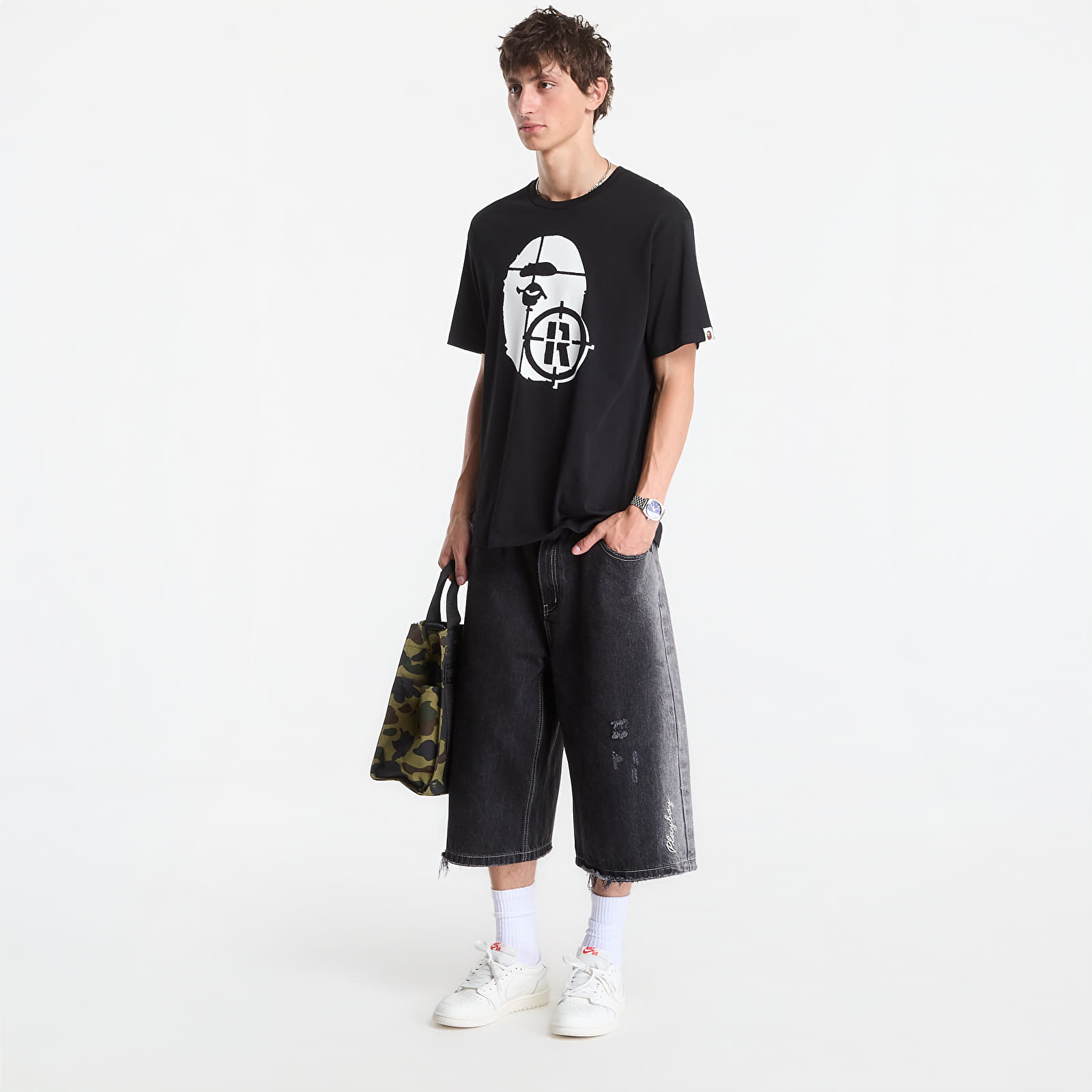 T-shirts  A Bathing Ape Hunting Ape Head Tee UNISEX Black