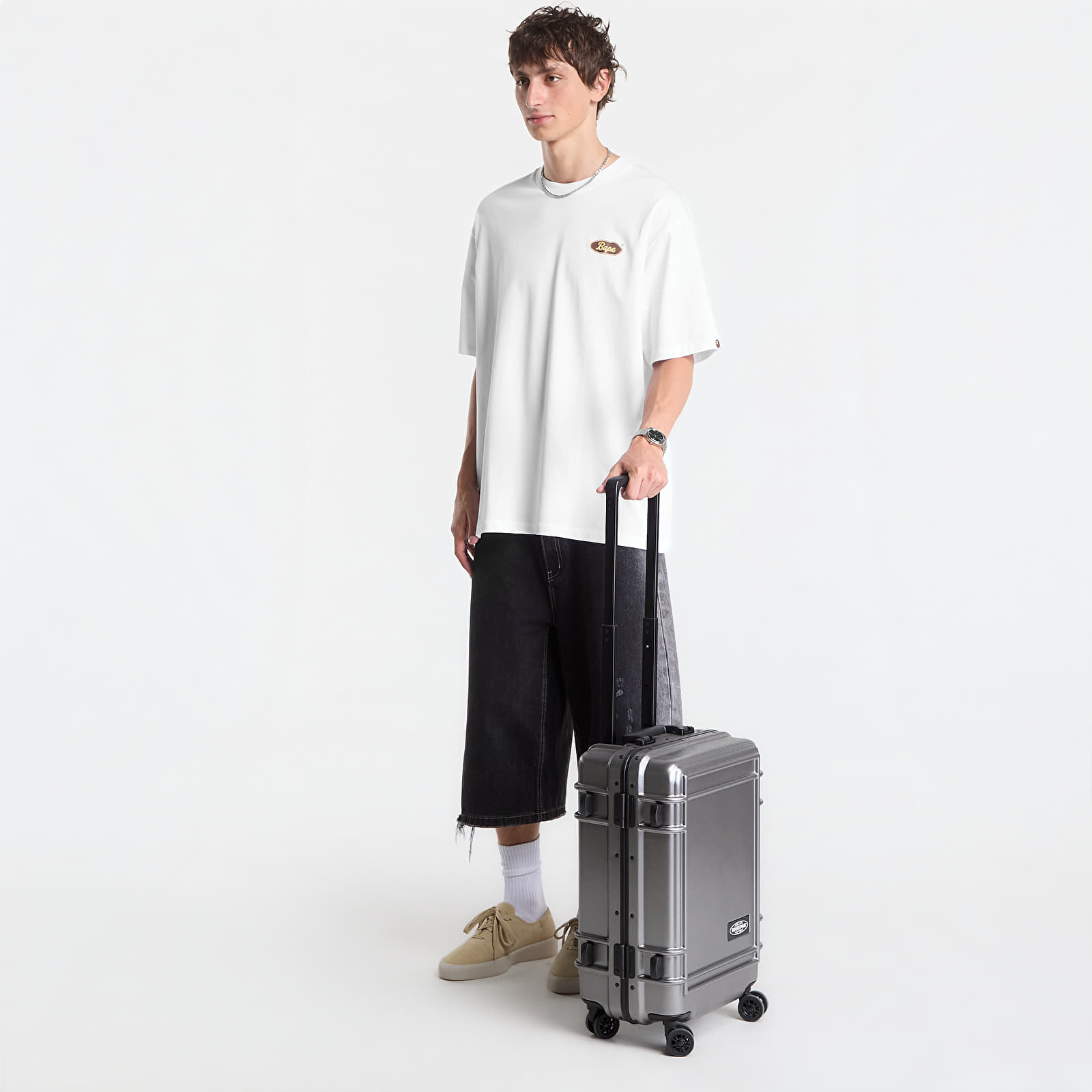T-shirts A Bathing Ape Skateboard Bape Logo Relaxed Fit Tee UNISEX White