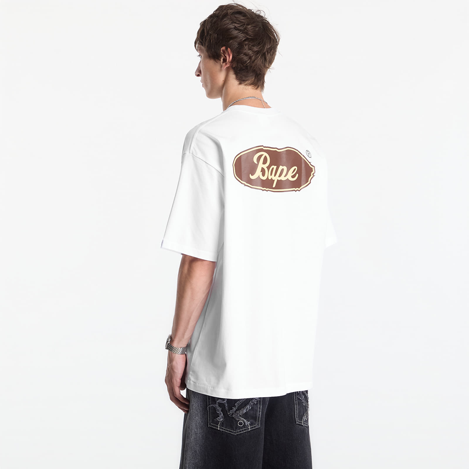 T-shirts A Bathing Ape Skateboard Bape Logo Relaxed Fit Tee UNISEX White