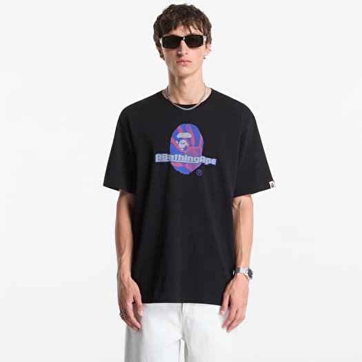 A Bathing Ape Handprint Ape Head Tee UNISEX Black