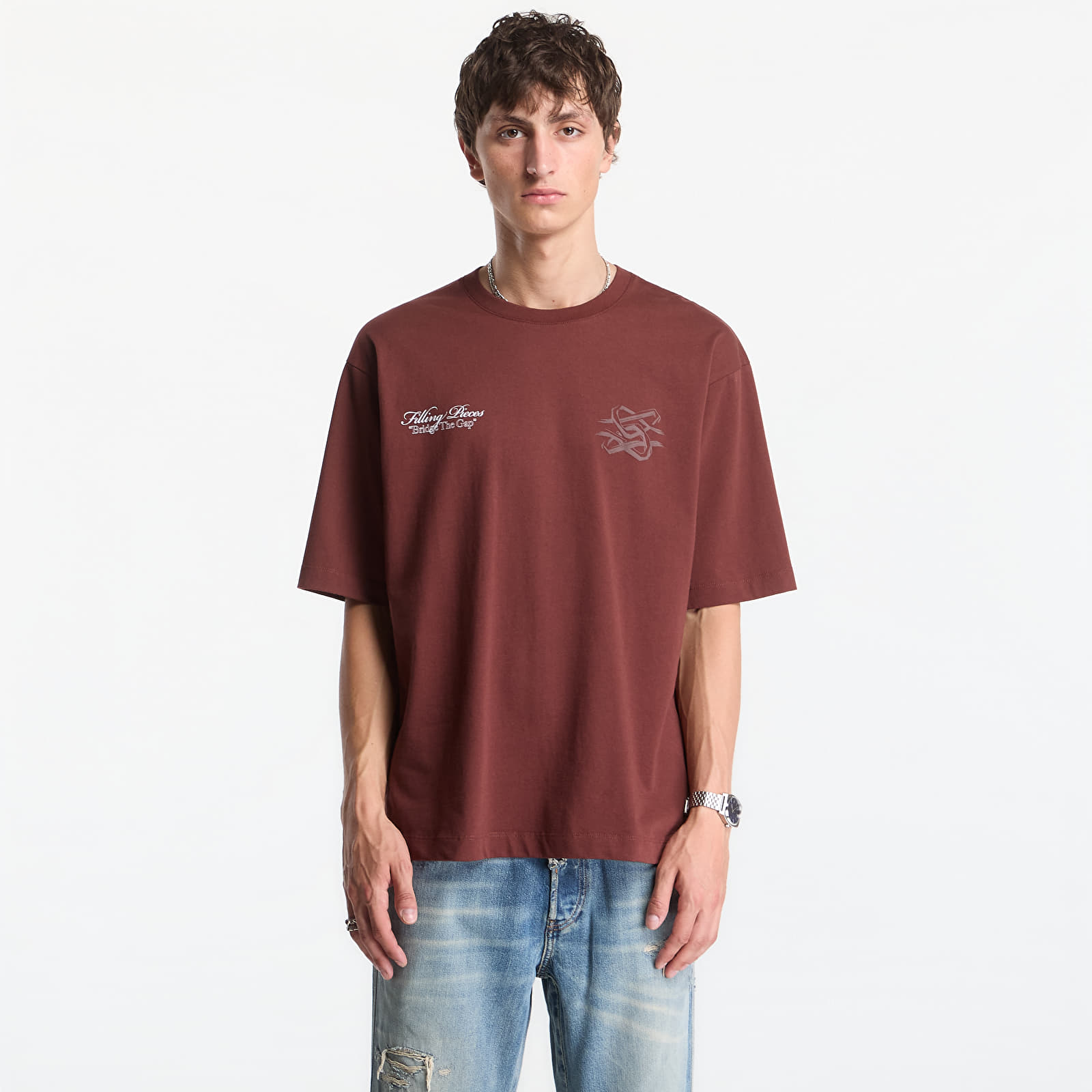 T-shirts Filling Pieces T-Shirt Boxy Bridge The Gap Bitter Chocolate