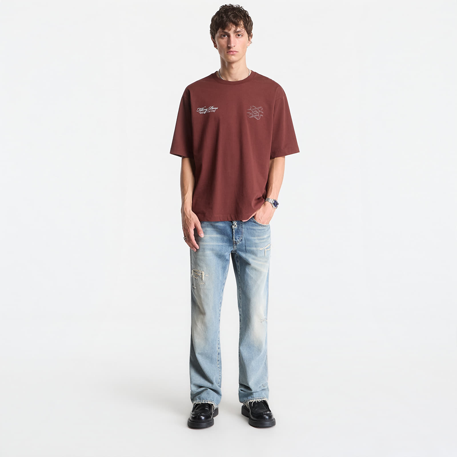 T-shirts Filling Pieces T-Shirt Boxy Bridge The Gap Bitter Chocolate