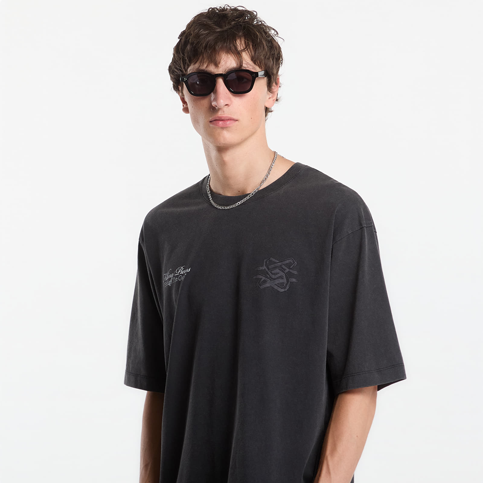 Trička Filling Pieces T-Shirt Boxy Bridge The Gap Vintage Black