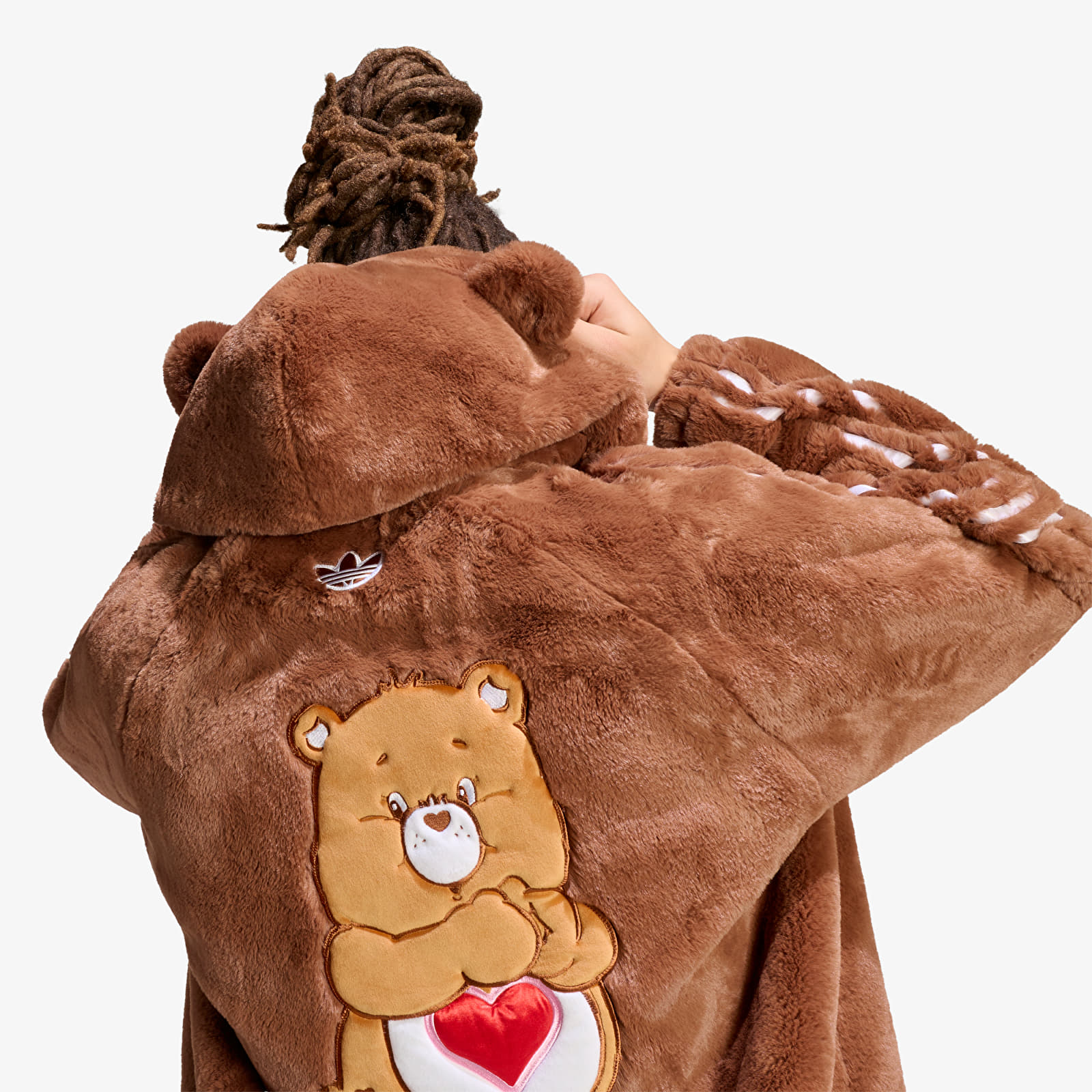 Giacche adidas Care Bear Fur Jacket Preloved Brown