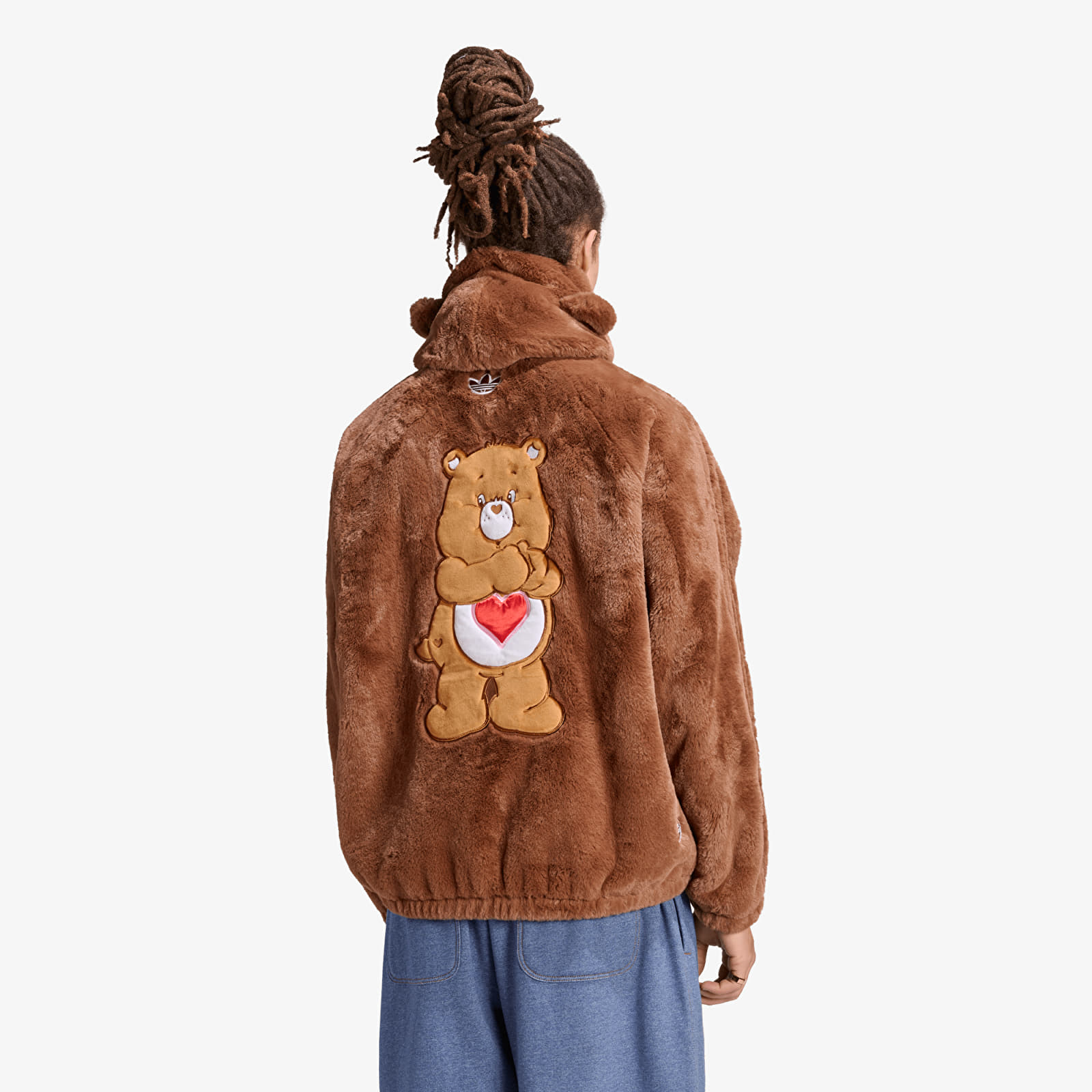 Giacche adidas Care Bear Fur Jacket Preloved Brown