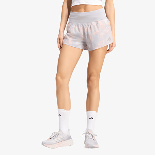 adidas Adi365 Running Animal Print Iconic Shorts Grey One/ Semi Frozen Turbo/ Glory Grey