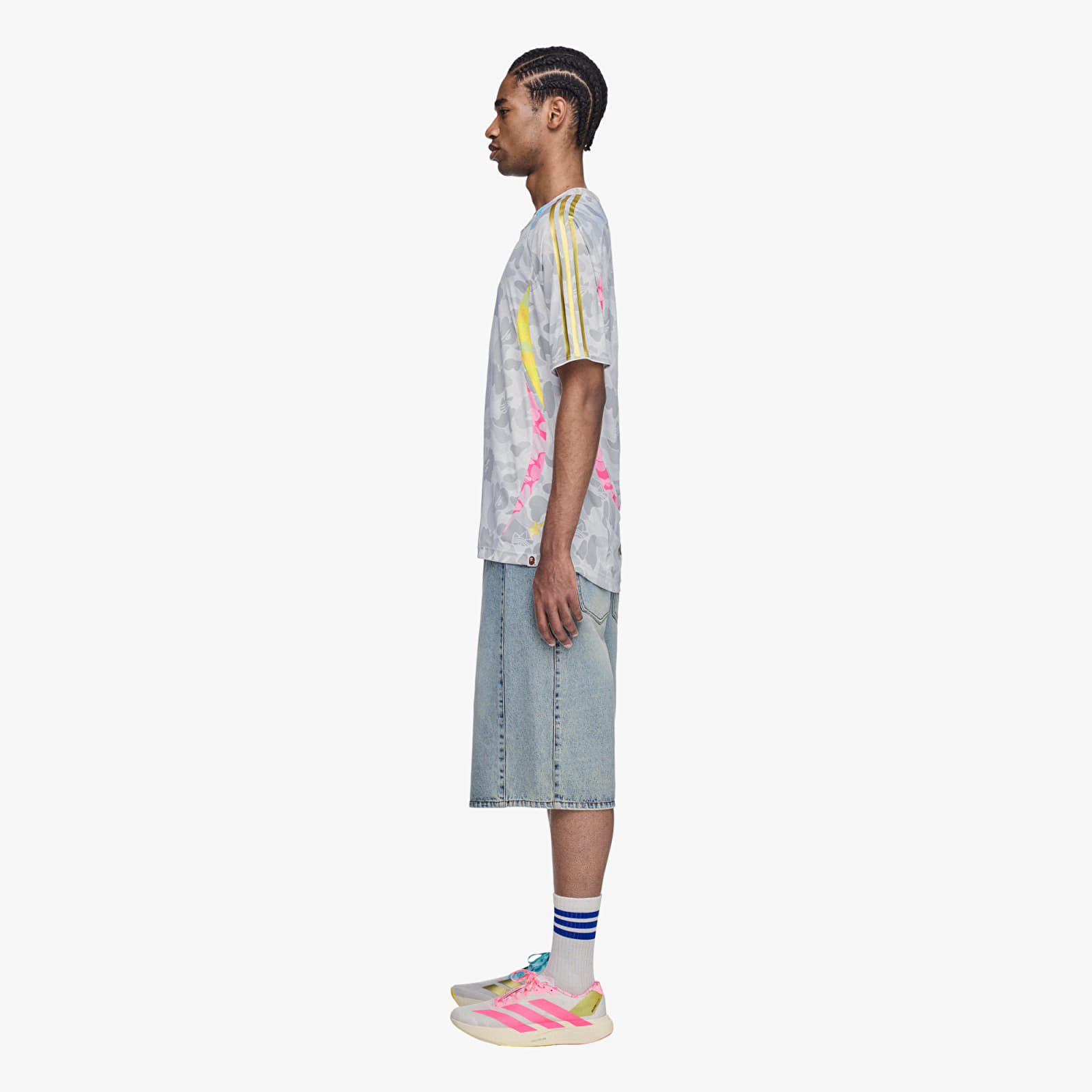T-shirts adidas x BAPE Teamgeist Tee A White