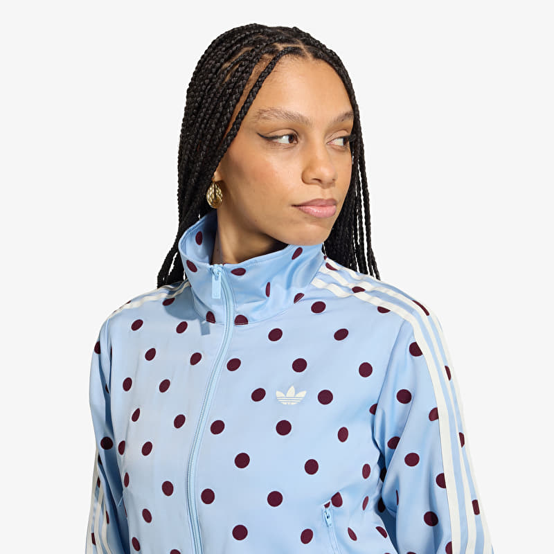  SATIN POLKA DOTS クリアスカイ Jackets adidas Satin Polka Dots Tt Track Top Clear Sky (KV1167
