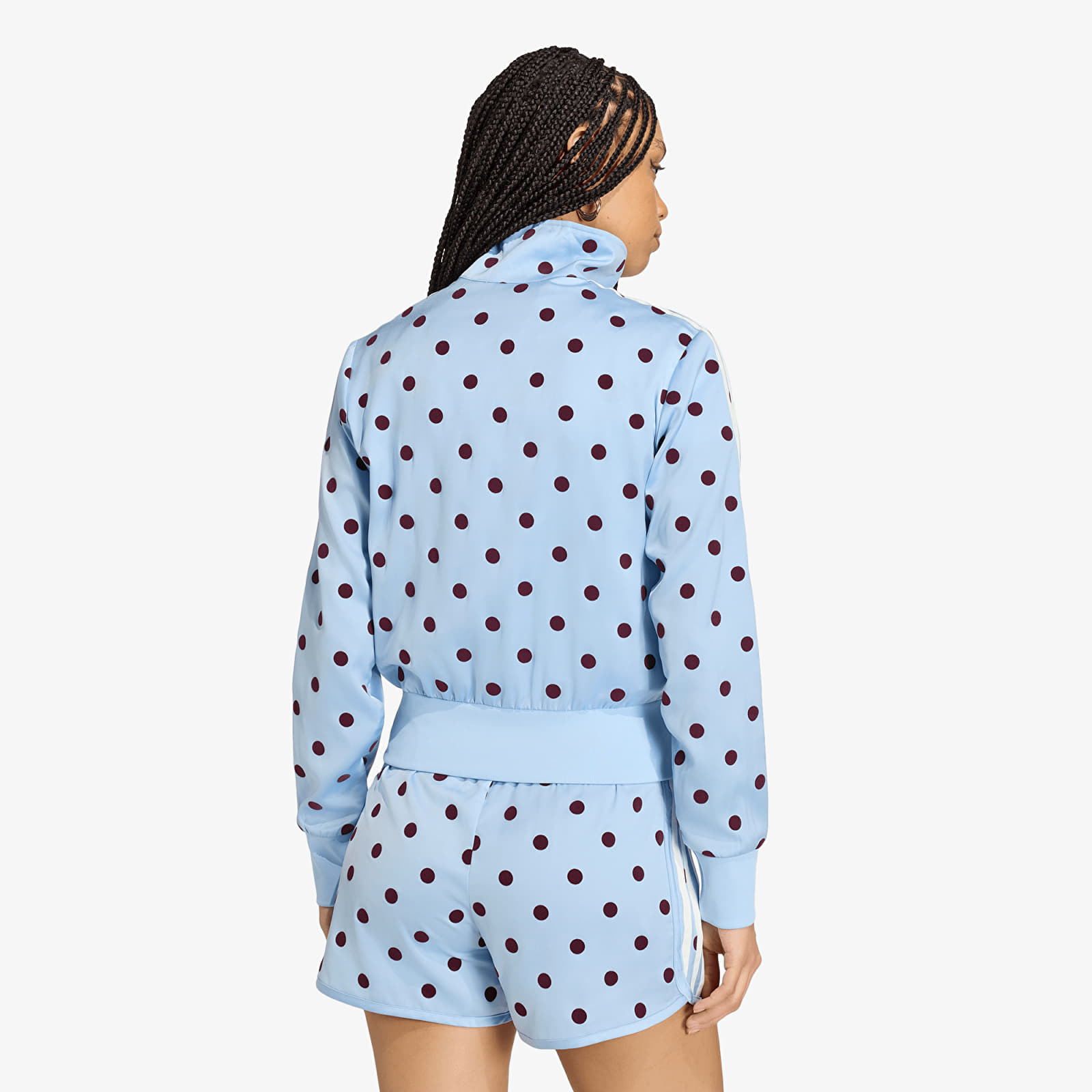 Jackets adidas Satin Polka Dots Tt Track Top Clear Sky