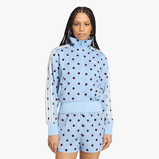 Jas adidas Satin Polka Dots Tt Track Top Clear Sky