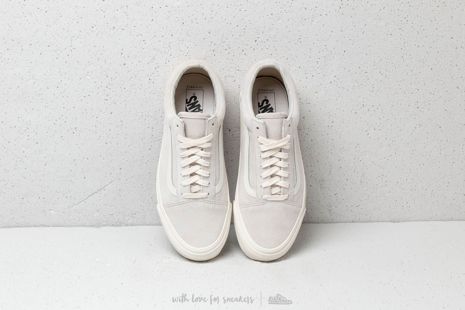 Scarpe uomo Vans OG Old Skool Lx (Leather/ Suede) Marshmallow