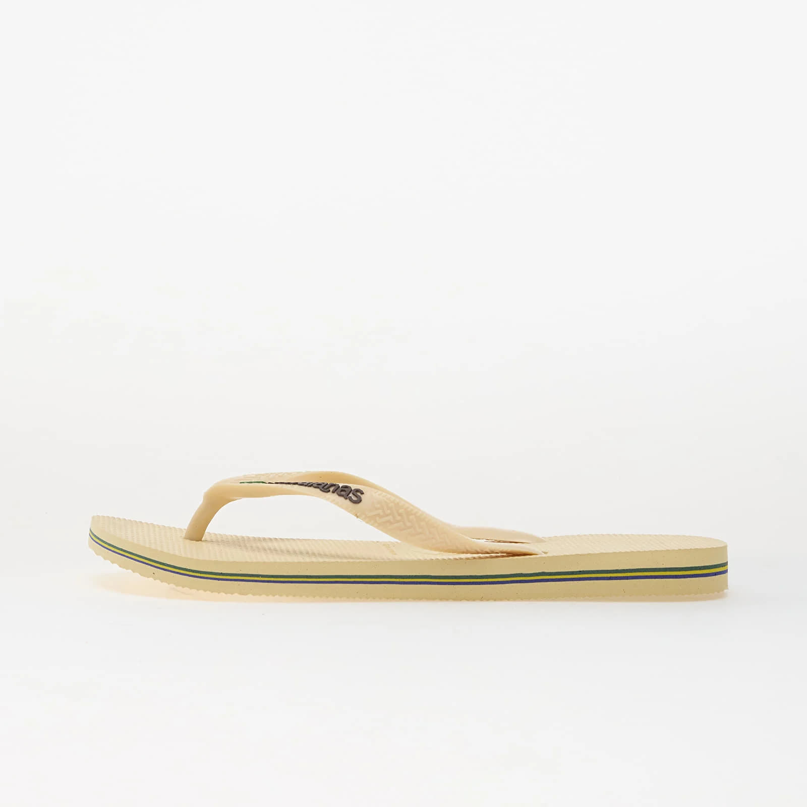 Chinelos de mulher Havaianas Brasil Logo Buttercream