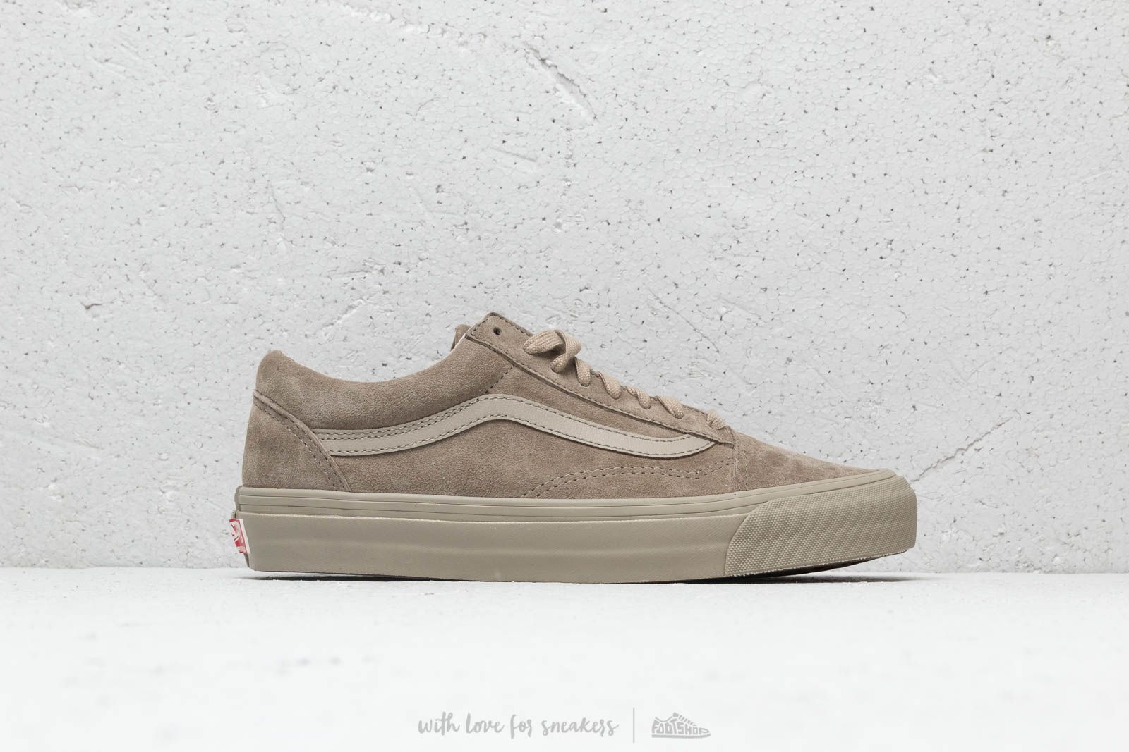 Men s shoes Vans OG Old Skool LX Leather Suede Plaze Taupe