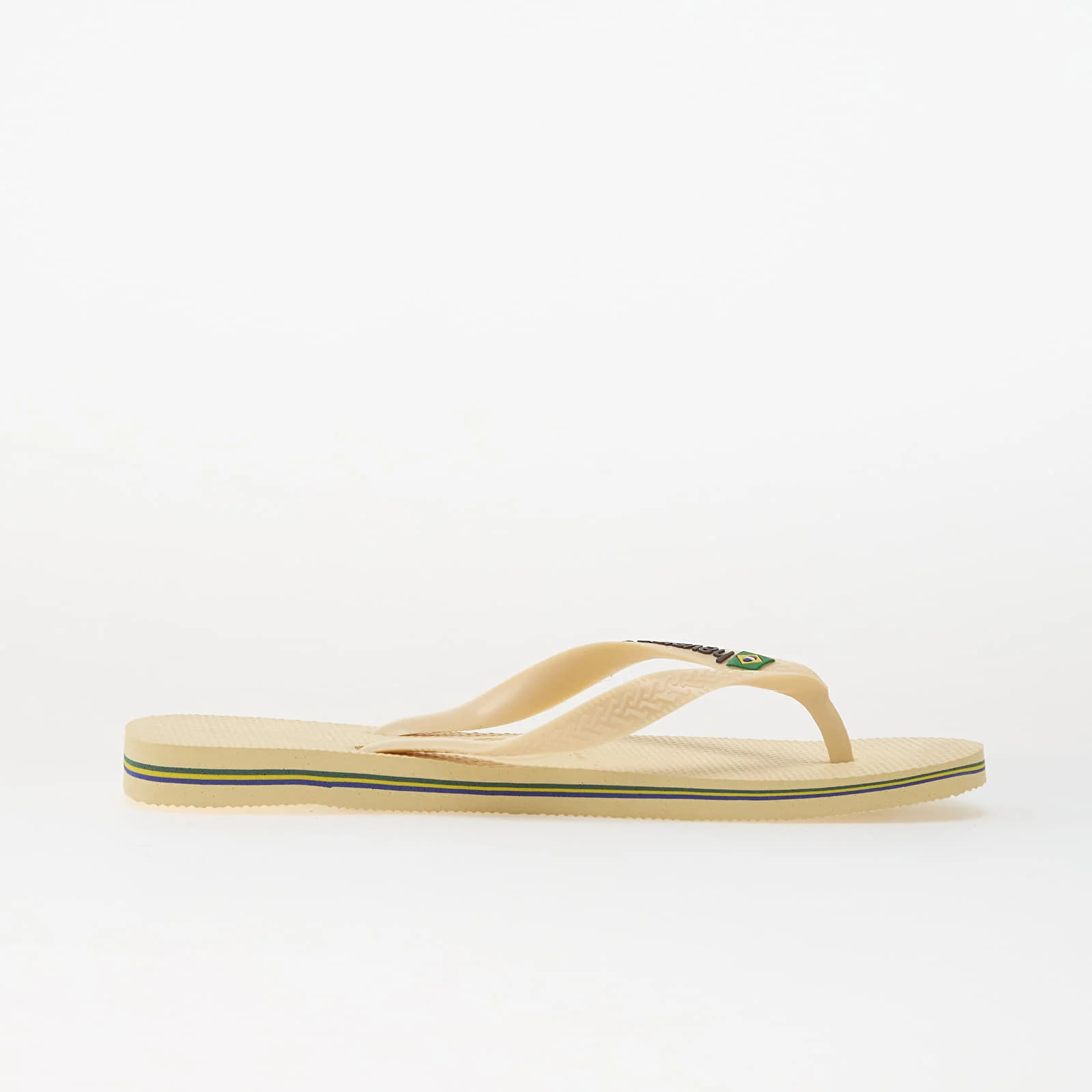 Chinelos de mulher Havaianas Brasil Logo Buttercream