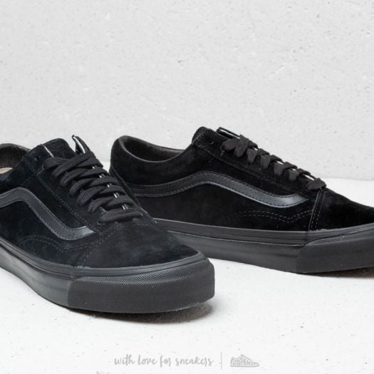 Men s shoes Vans OG Old Skool LX Leather Suede Black Footshop