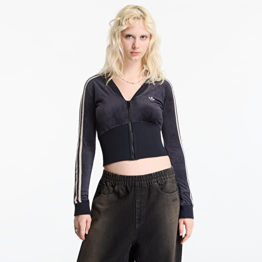 Μπουφάν adidas SST V-neck Tracktop Black