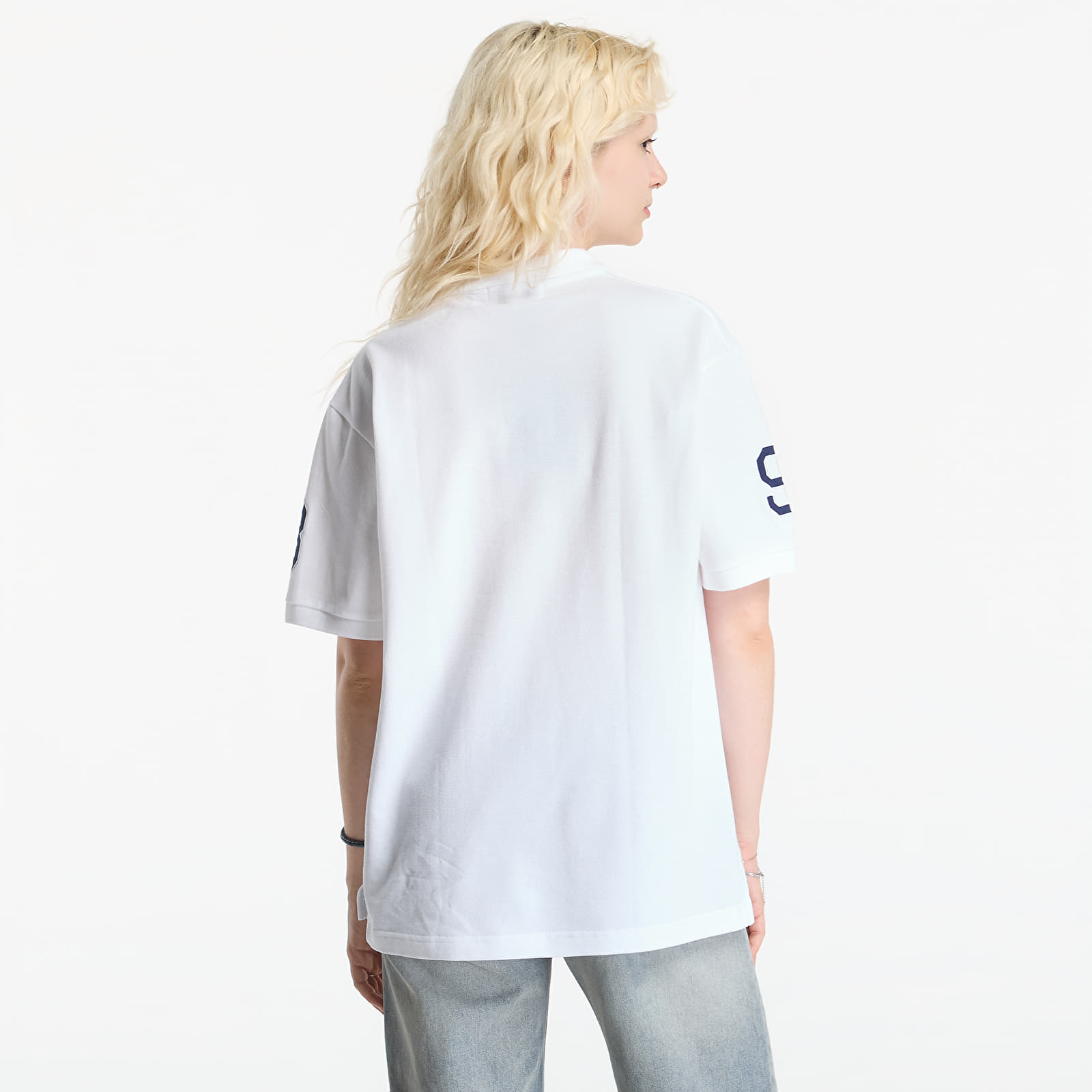 T-Shirts A Bathing Ape Large Ape Head Relaxed Fit Polo UNISEX White