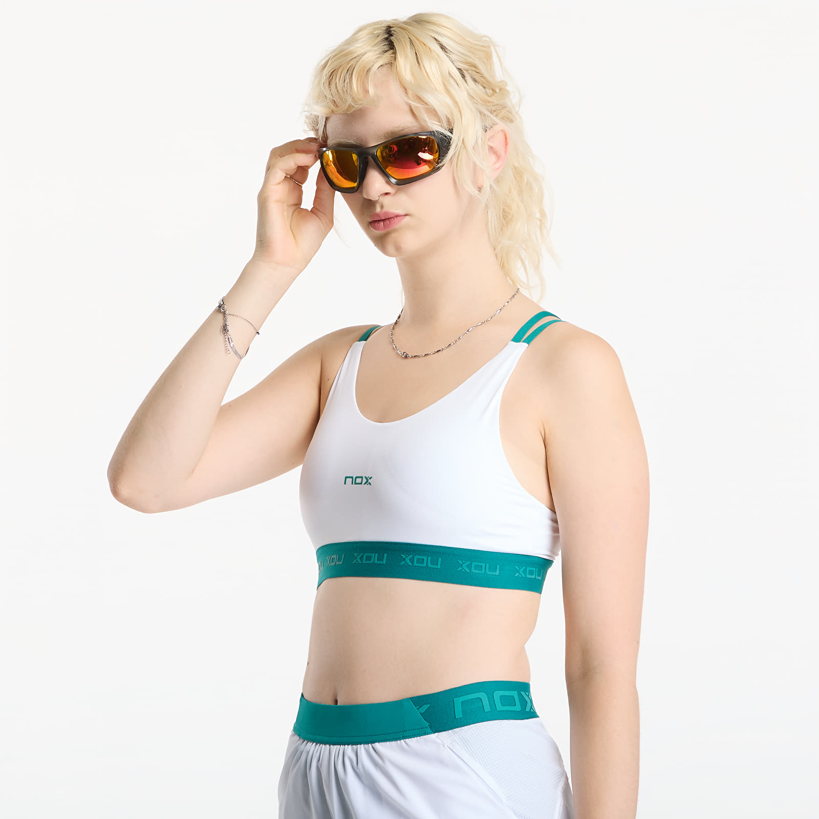 Rinnahoidjad Nox Pro Sports Bra White/ Ivy Green