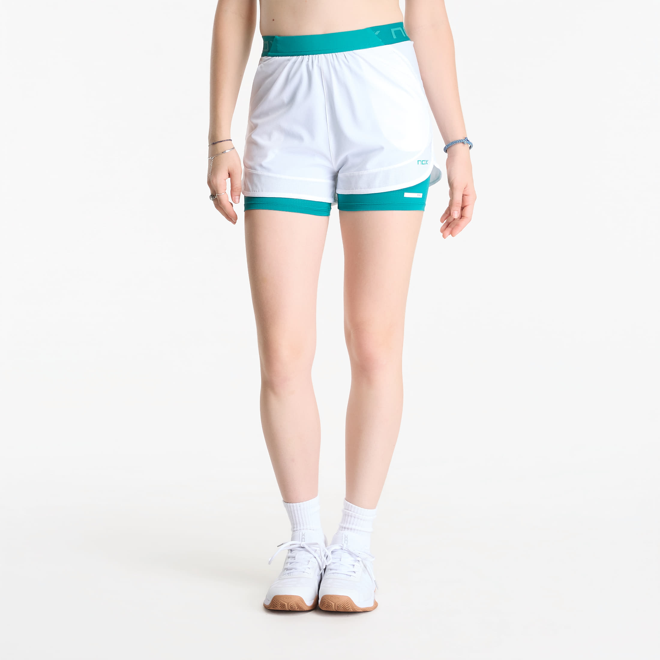 Šortky Nox Pro Shorts White/ Ivy Green XS