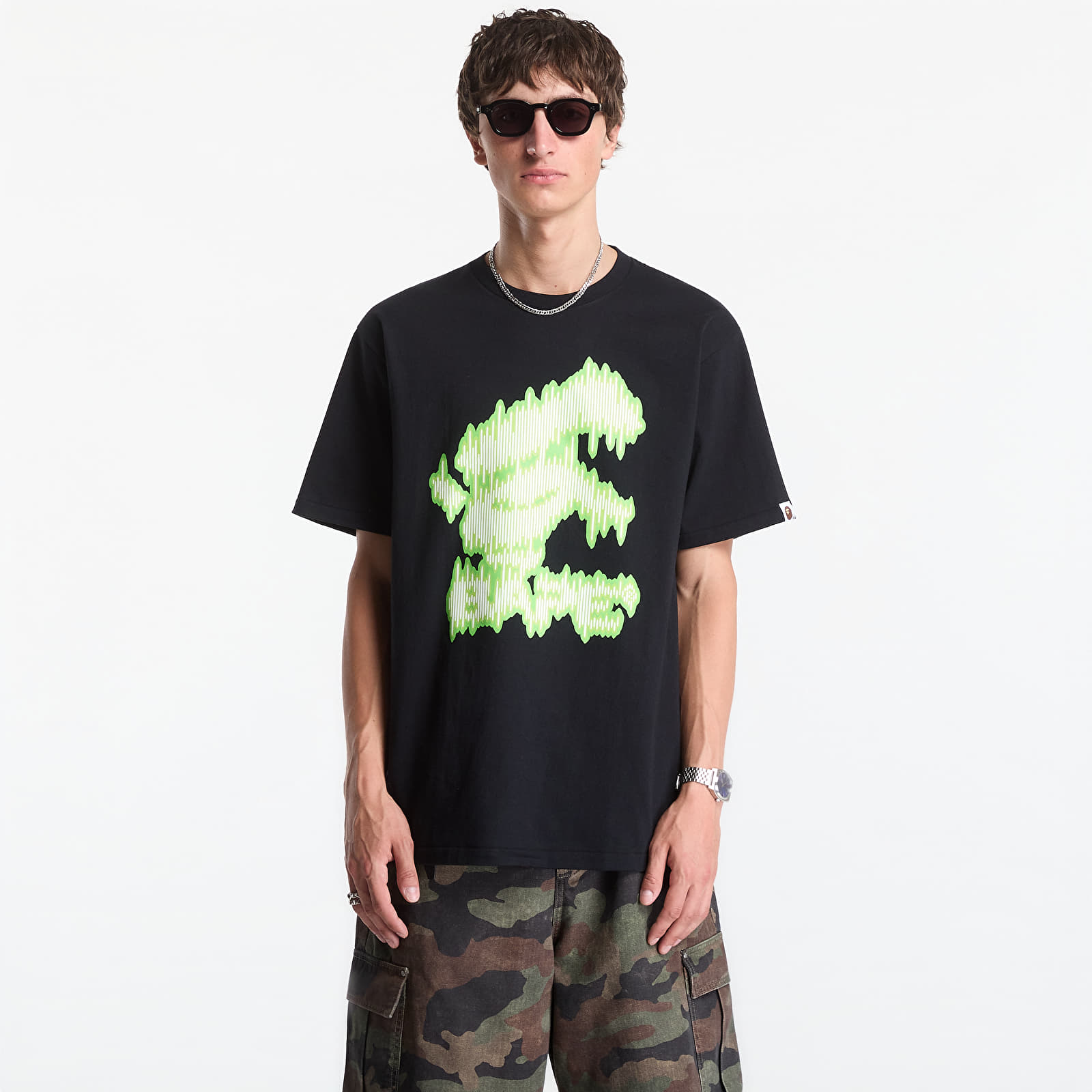 T-shirts  A Bathing Ape Noisy Bape Logo Tee UNISEX Black