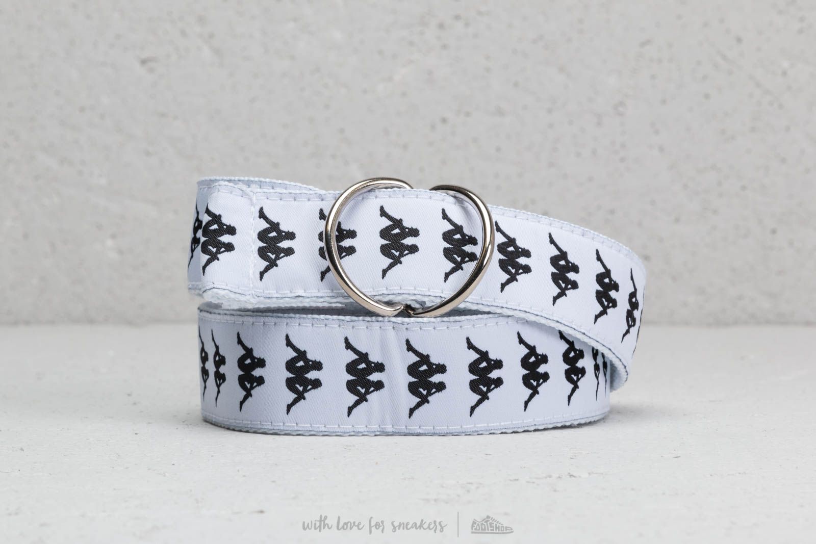 Riemen Kappa 222 Banda Belt White/ Black