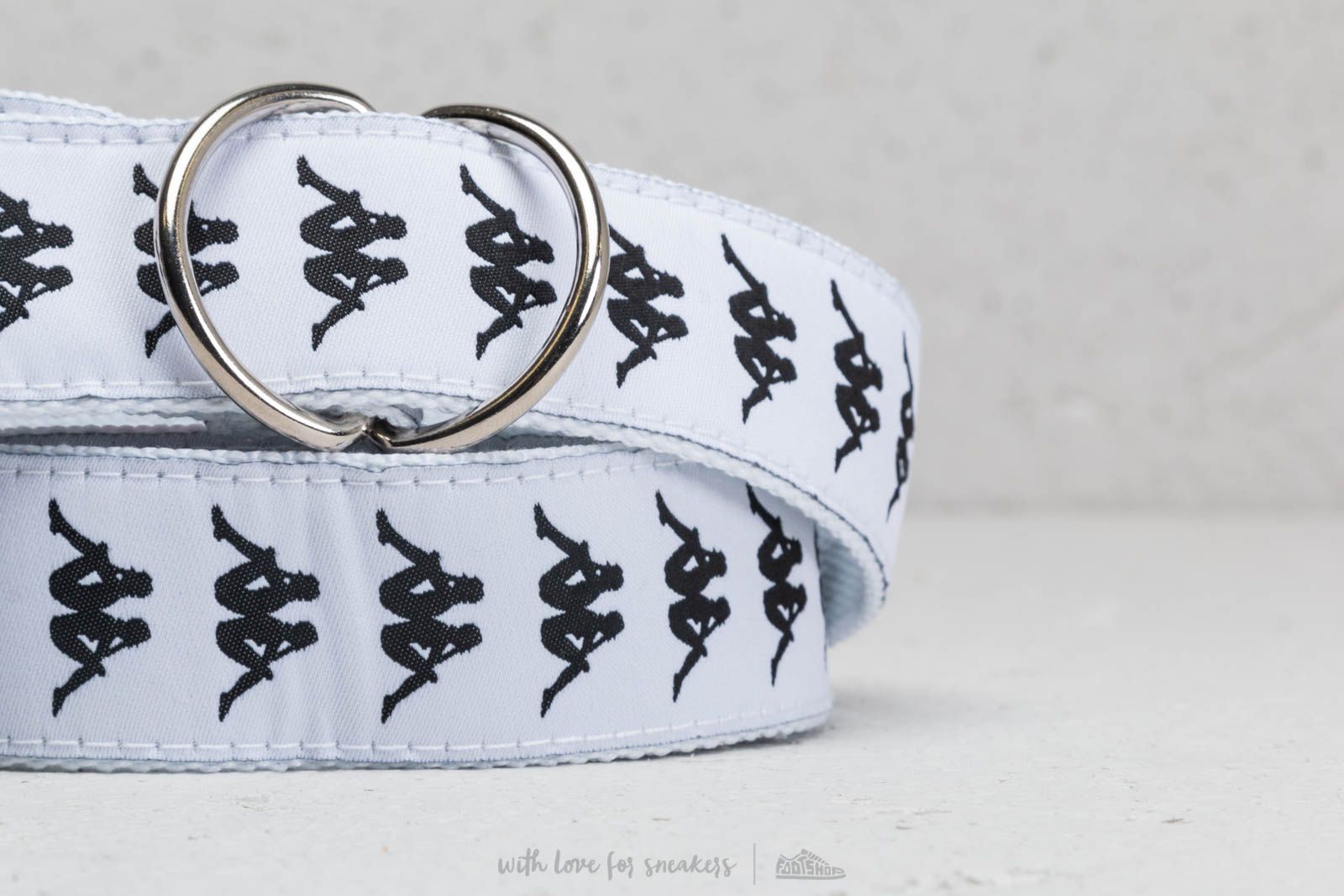 Riemen Kappa 222 Banda Belt White/ Black