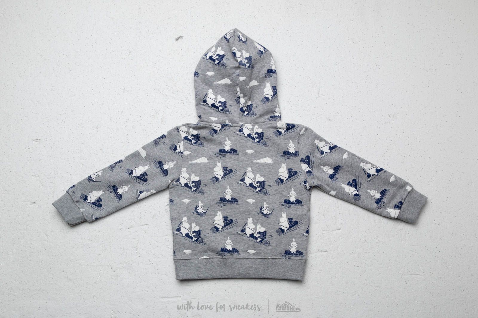 Kids' hoodies & sweaters WOOD WOOD x Double A Joe Zip Hoodie Grey Melange