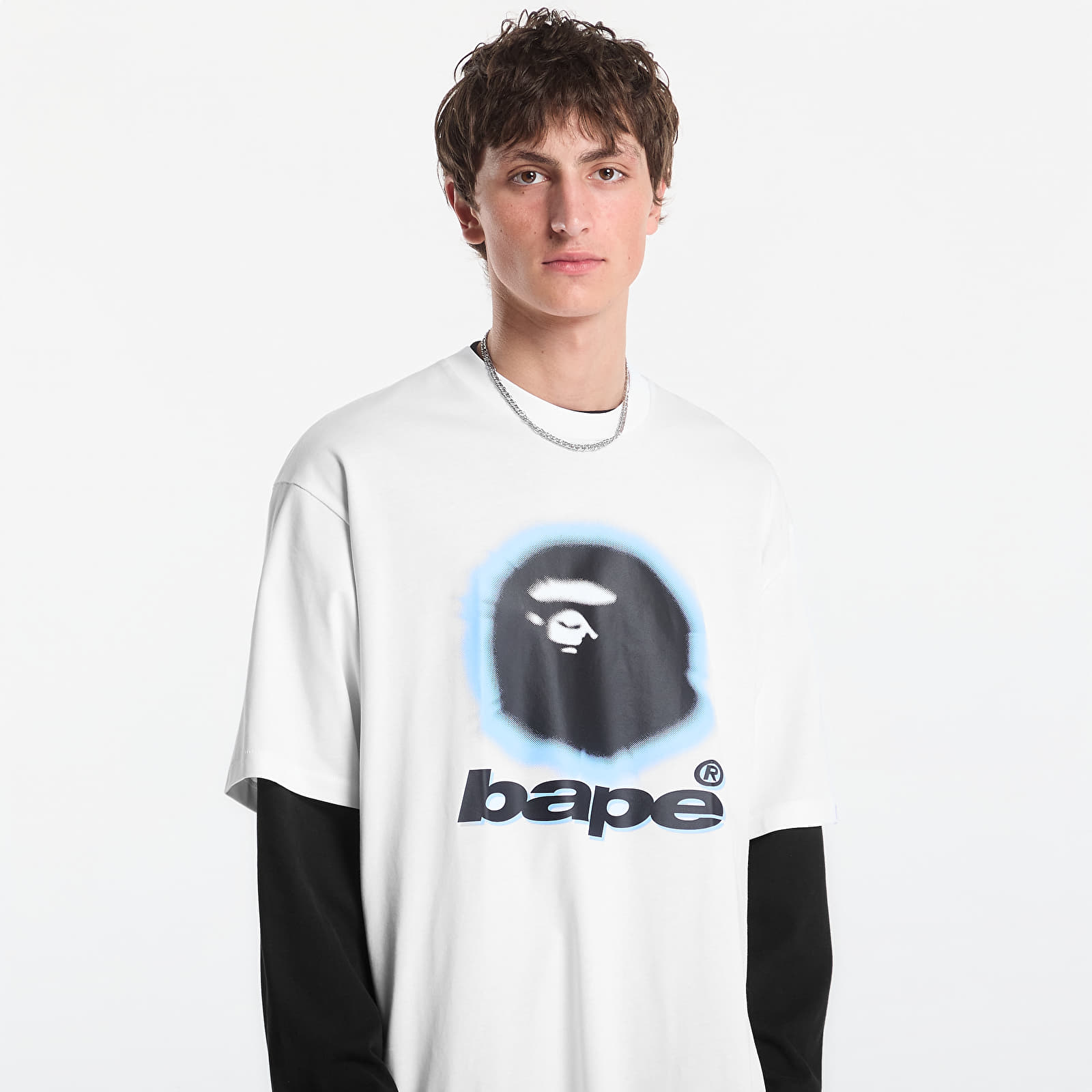 T-shirts A Bathing Ape Spray Ape Head Relaxed Fit Tee UNISEX White
