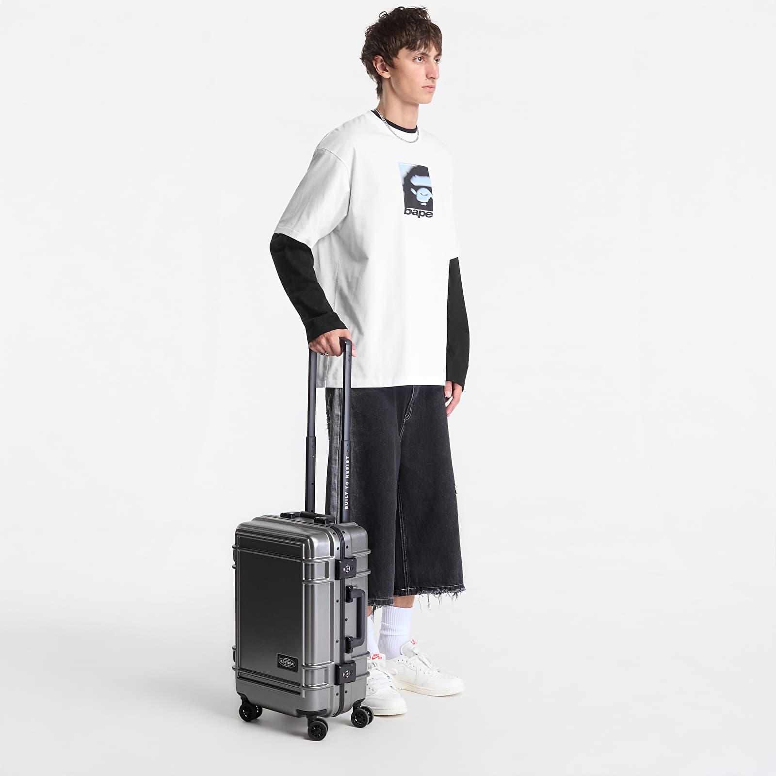 T-shirts A Bathing Ape Spray Ape Head Box Relaxed Fit Tee UNISEX White