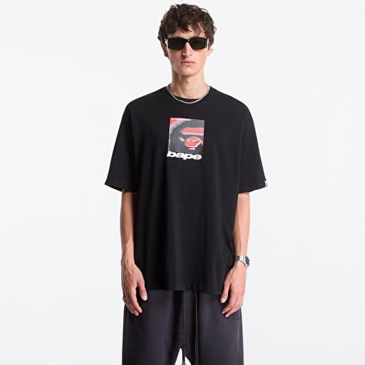 A Bathing Ape Spray Ape Head Box Relaxed Fit Tee UNISEX Black