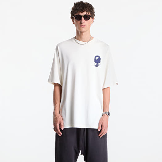 A Bathing Ape Lukewarm Water Logo Relaxed Fit Tee UNISEX Ivory
