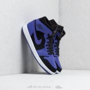 Air Jordan 1 Mid Black/ Dark Concord-White
